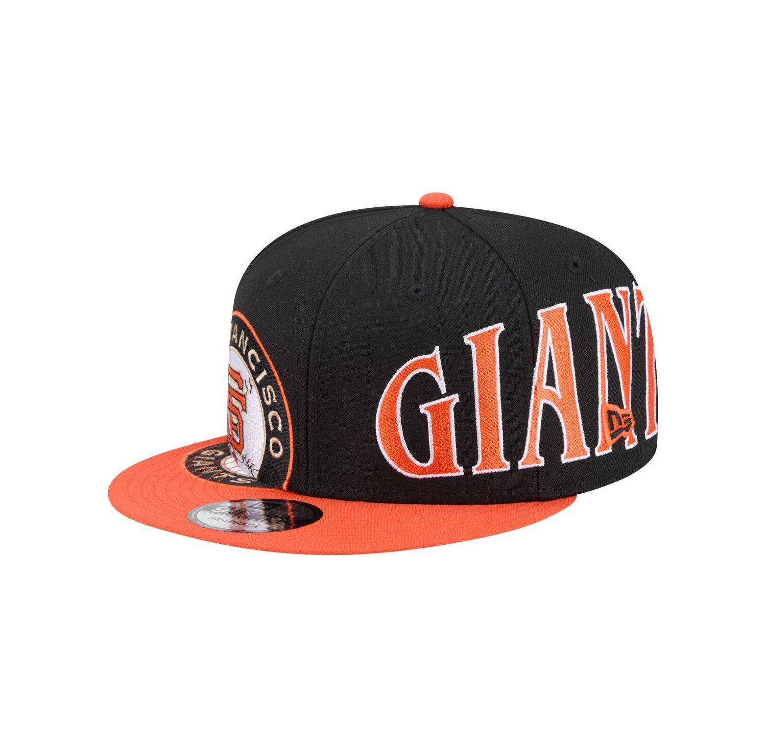 Men's Black/Orange San Francisco Giants Stretched Two-Tone 9FIFTY Adjustable Hat