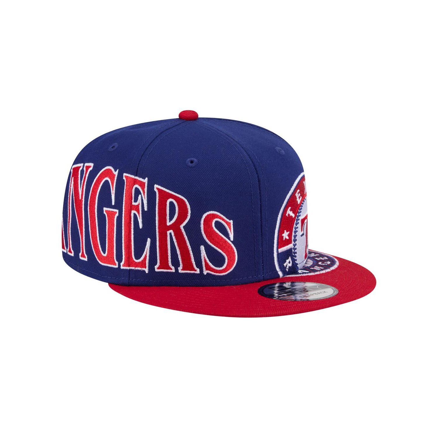 Men's Royal/Red Texas Rangers Stretched Two-Tone 9FIFTY Adjustable Hat