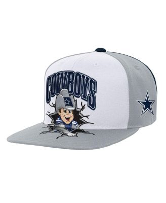 Big Boys and Girls Gray Dallas Cowboys Team Mascot Snapback Hat