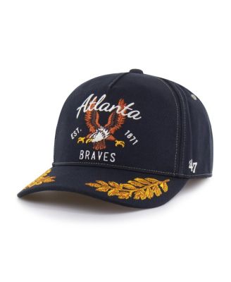 Men's Navy Atlanta Braves Keepsake Collection Adjustable Hitch Hat
