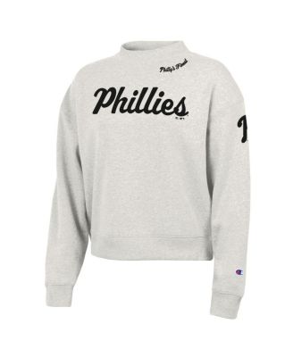 Women's Stone Philadelphia Phillies Triumph Tri-Blend Sweatshirt