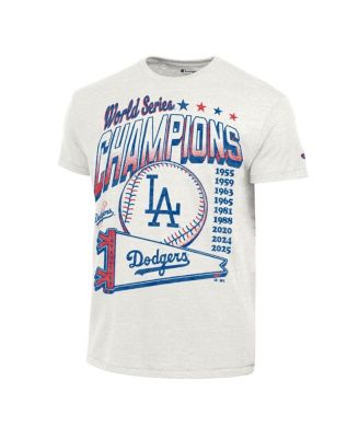 Men's White Los Angeles Dodgers Winning Tradition Cooperstown Tri-Blend T-Shirt