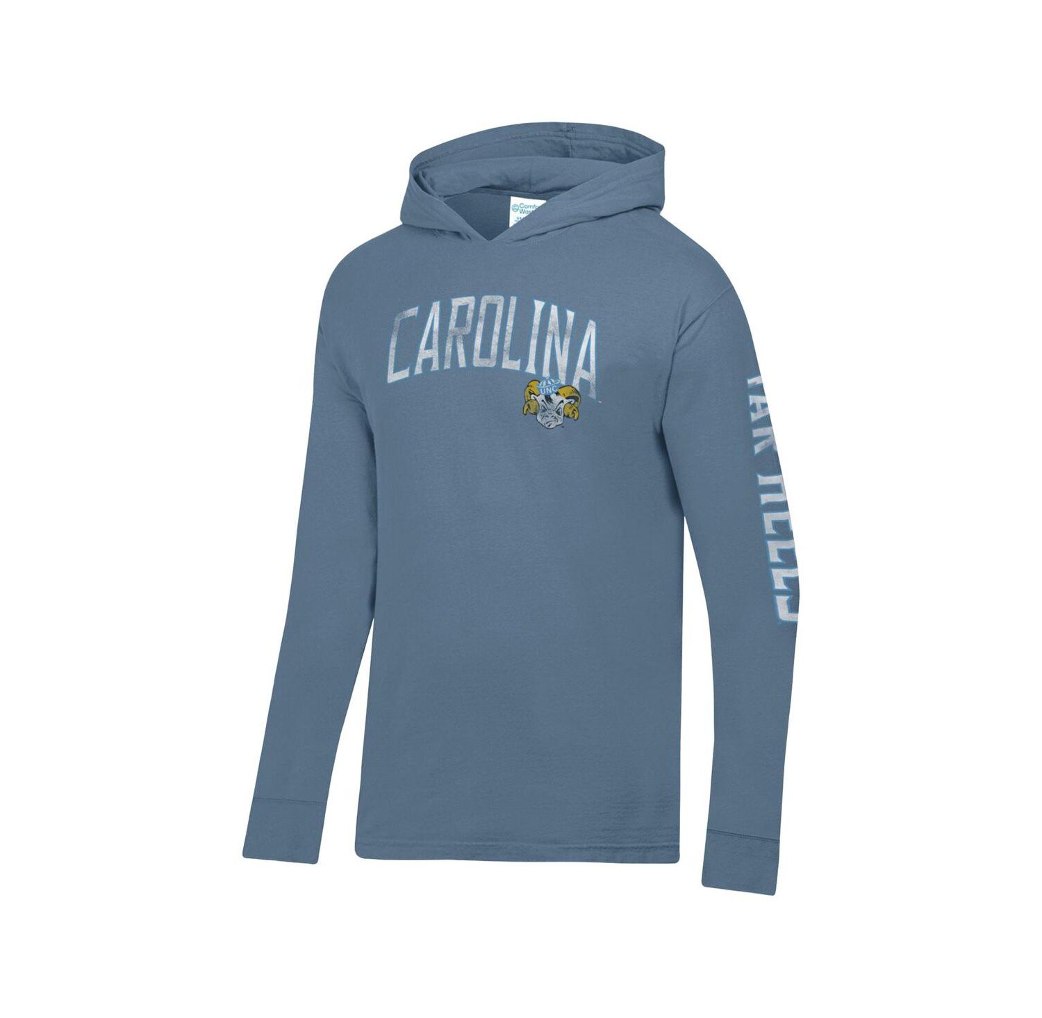 Men's Blue North Carolina Tar Heels Long Sleeve Hooded T-Shirt