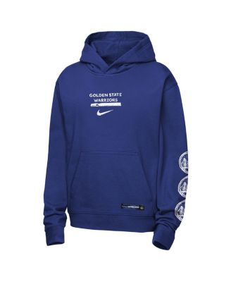 Big Boys and Girls Royal Golden State Warriors Courtside Club Premiere Hoodie