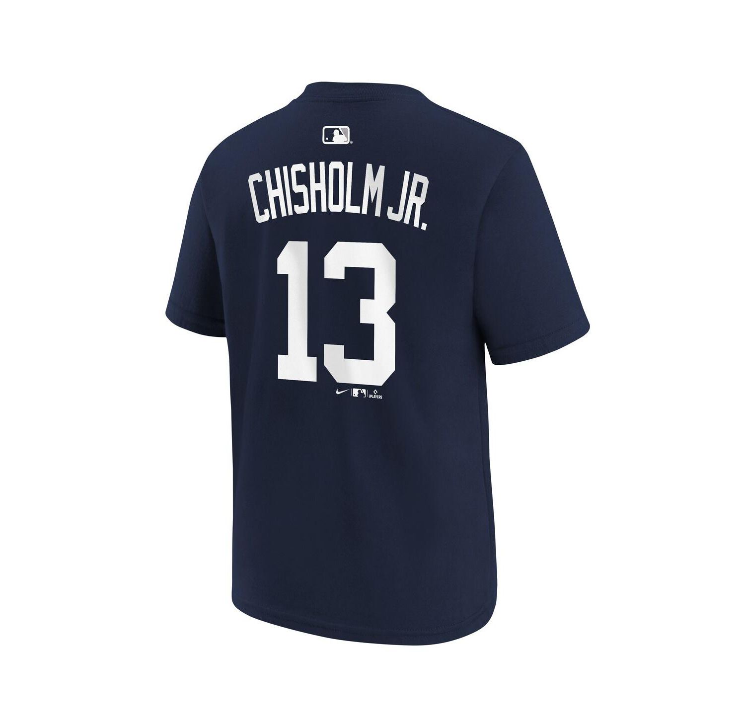 Big Boys and Girls Jazz Chisholm Jr. Navy New York Yankees Name & Number T-Shirt