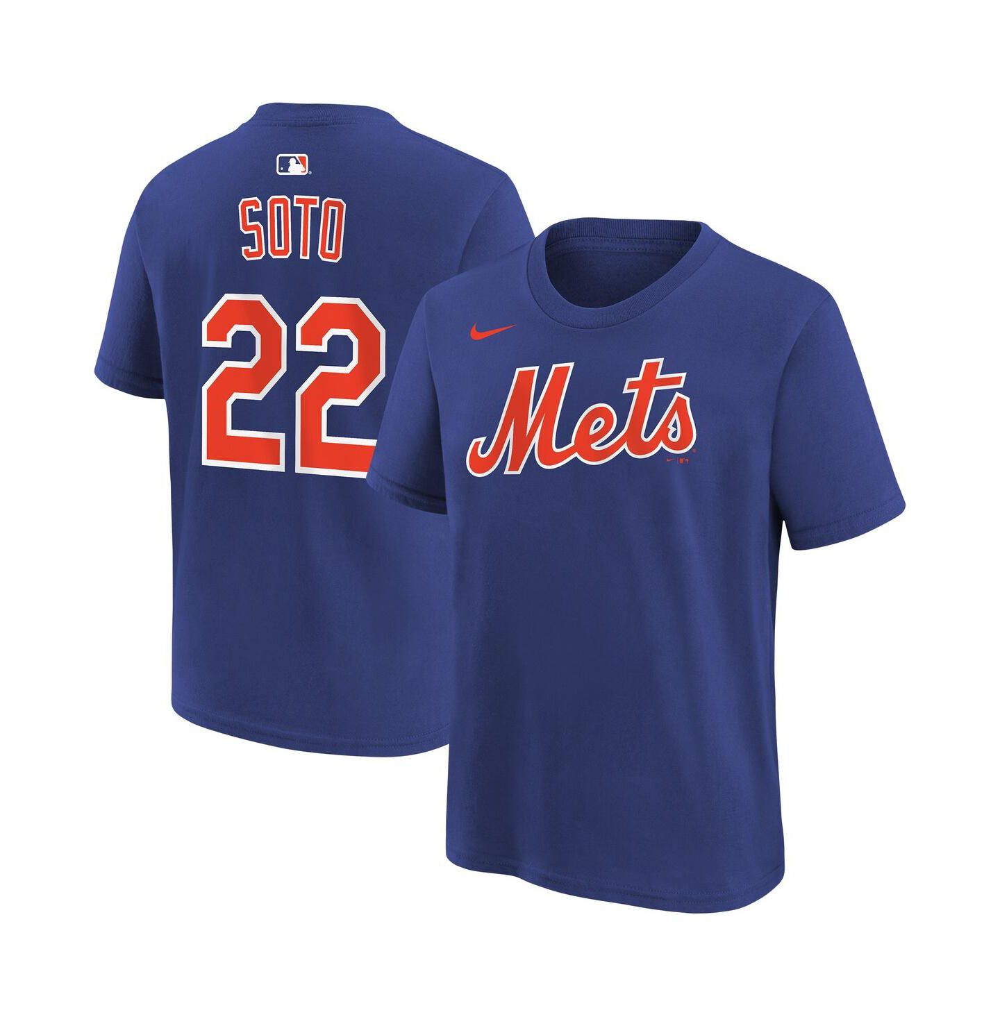 Детская футболка Nike Juan Soto Royal New York Mets Name & Number — фото 1