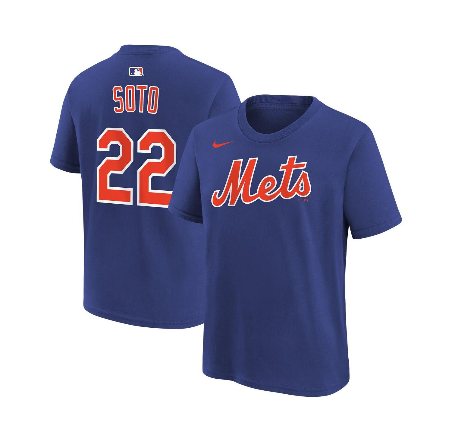 Big Boys and Girls Juan Soto Royal New York Mets Name & Number T-Shirt