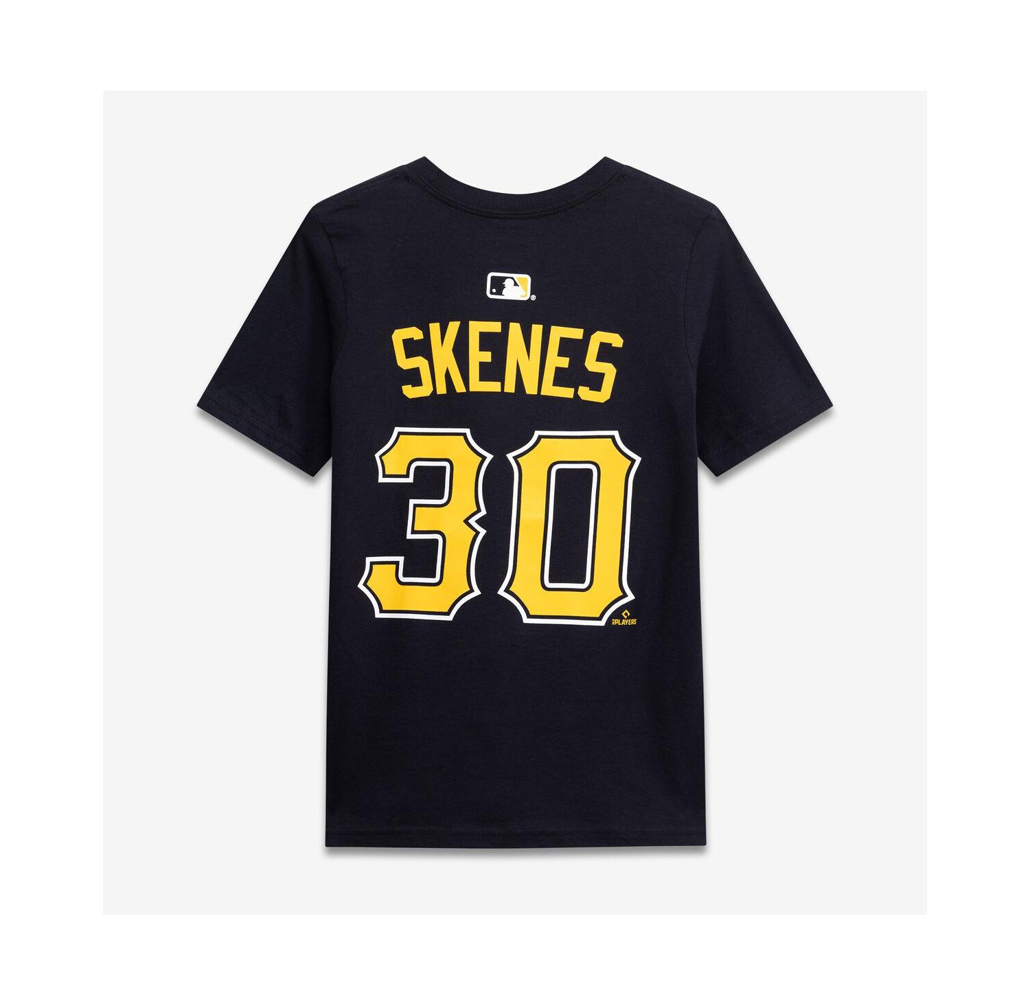 Big Boys and Girls Paul Skenes Black Pittsburgh Pirates Name & Number T-Shirt