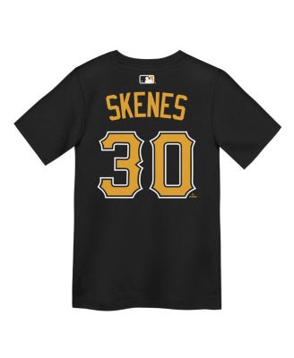 Preschool Paul Skenes Black Pittsburgh Pirates Name & Number T-Shirt
