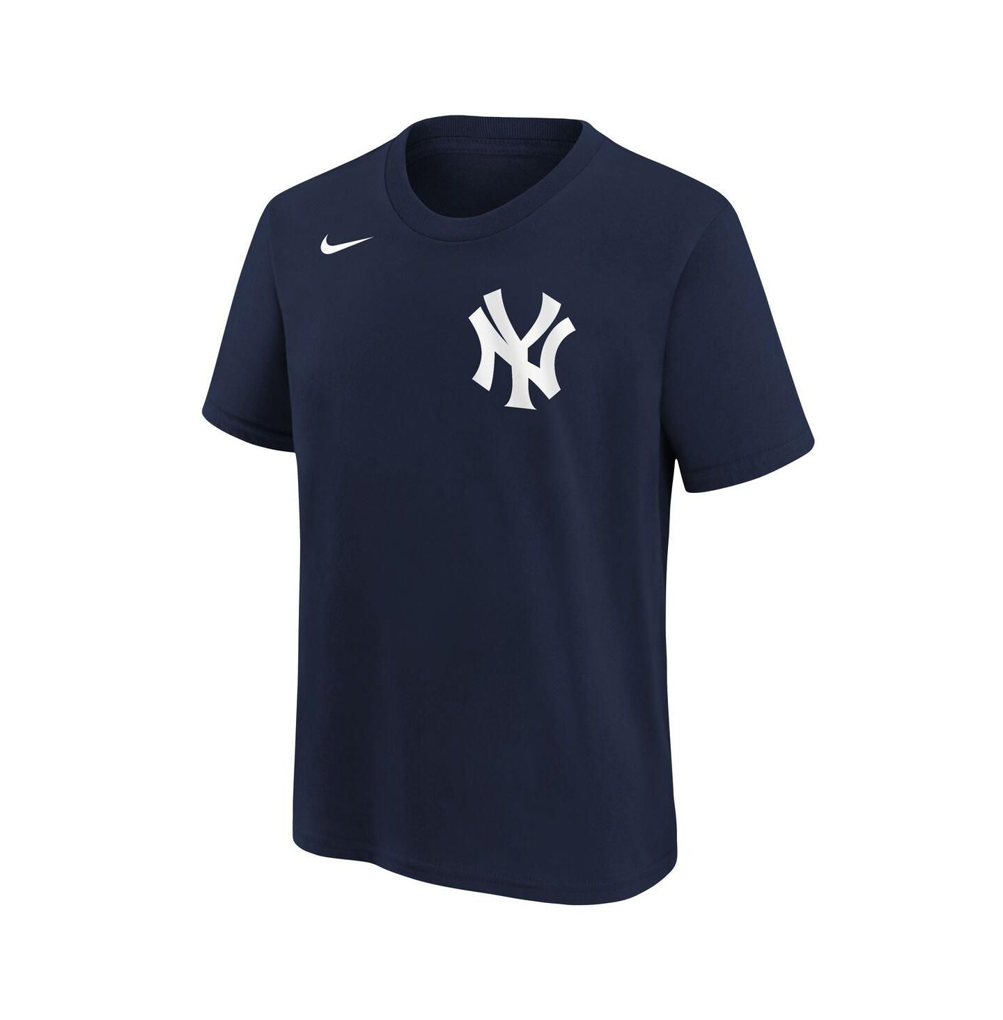 Детская футболка Nike Athletic Navy New York Yankees Wordmark — фото 3