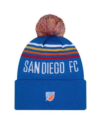 Big Boys and Girls Royal San Diego FC Jersey Hook Cuffed Knit Hat with Pom