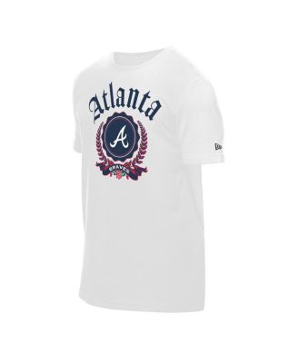 Men's White Atlanta Braves Fleur Domestic T-Shirt