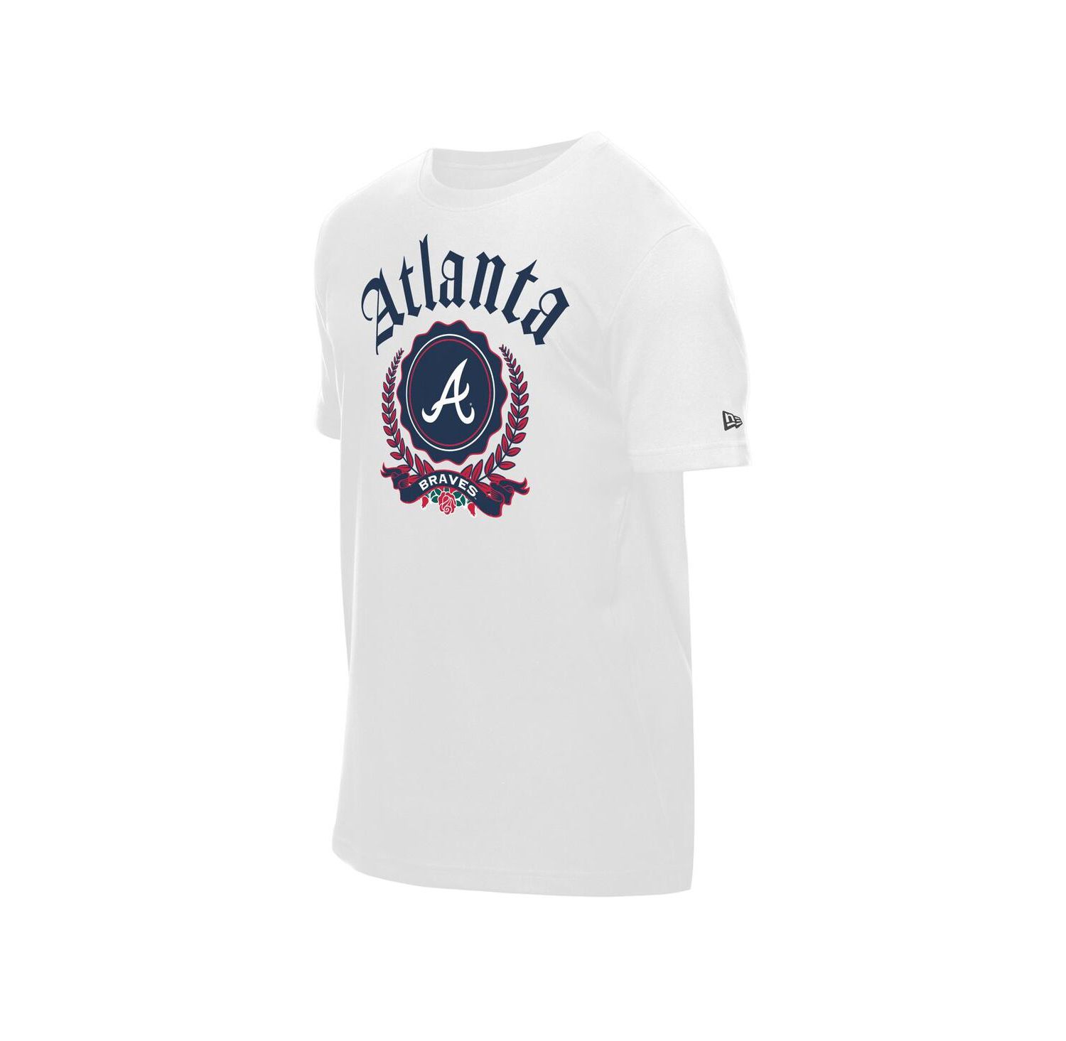 Men's White Atlanta Braves Fleur Domestic T-Shirt