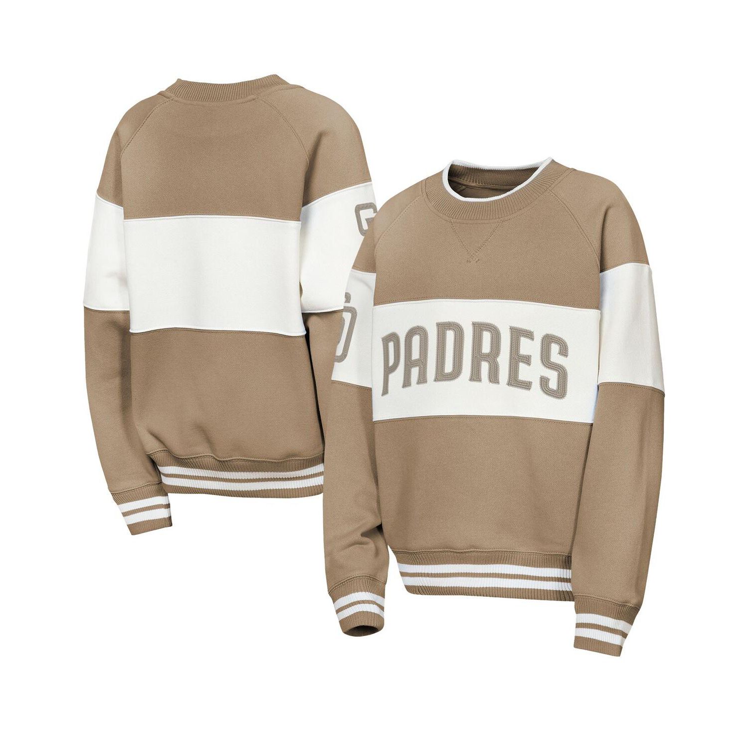 Big Boys and Girls Brown San Diego Padres Ultimate Pastels On Base Sweatshirt