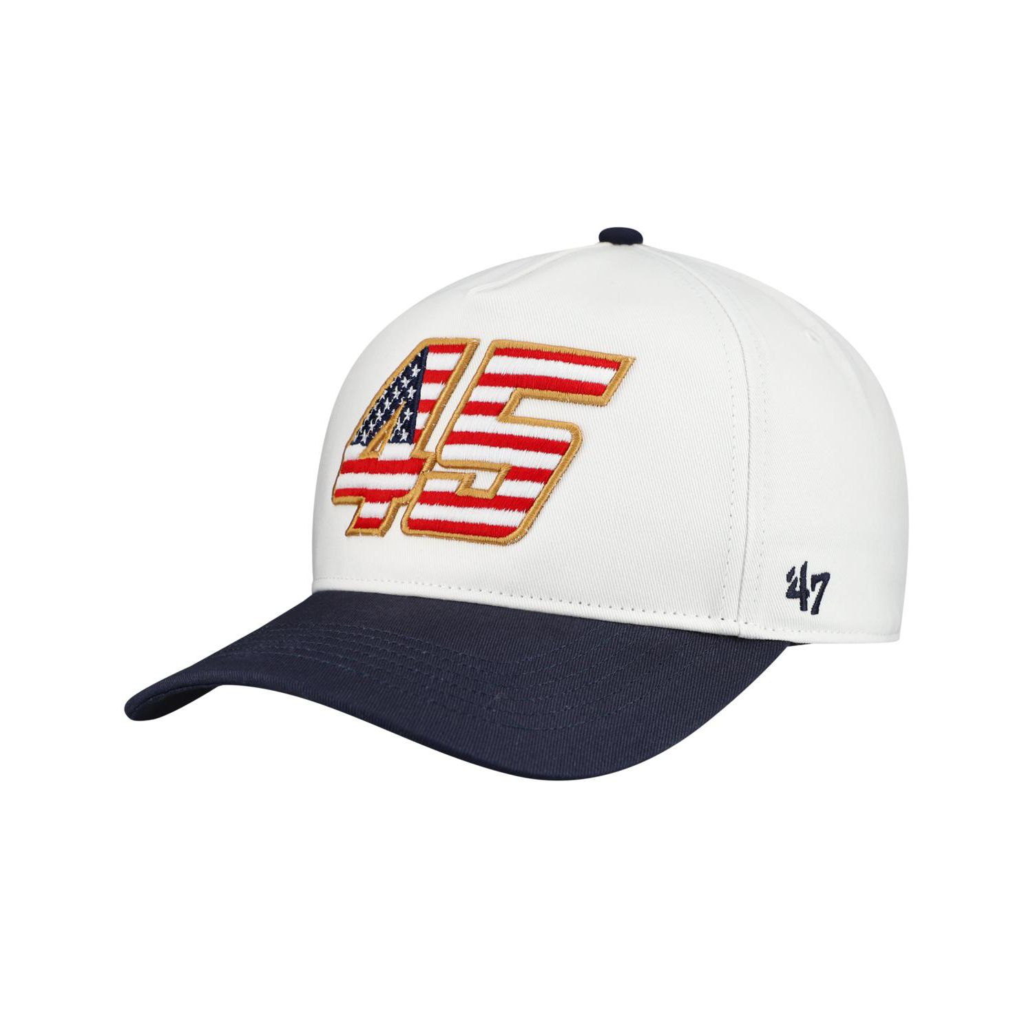 Men's White Tyler Reddick Flag Fill Two-Tone Team Adjustable Hitch Hat