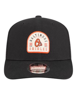 Men's Black Baltimore Orioles Alternate Logo Contest 9SEVENTY Adjustable Trucker Hat