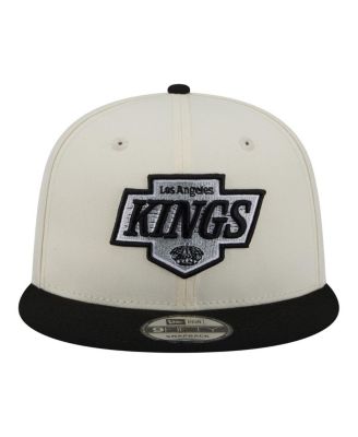 Men's White/Black Los Angeles Kings Injection Localized Two-Tone 9FIFTY Snapback Hat