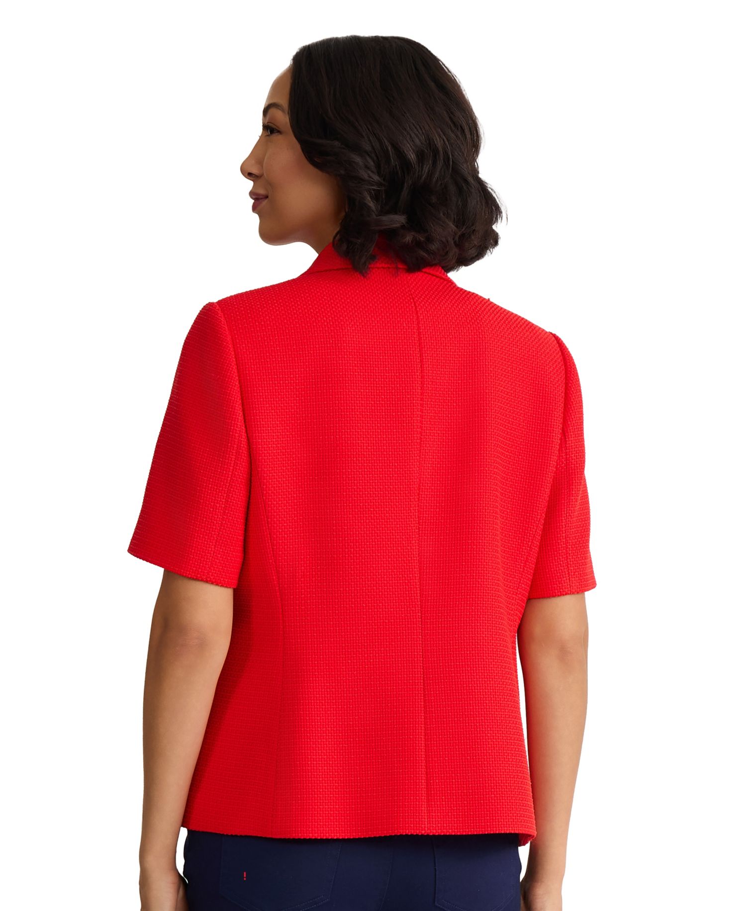 Petite Faux Double-Breasted Jacket
