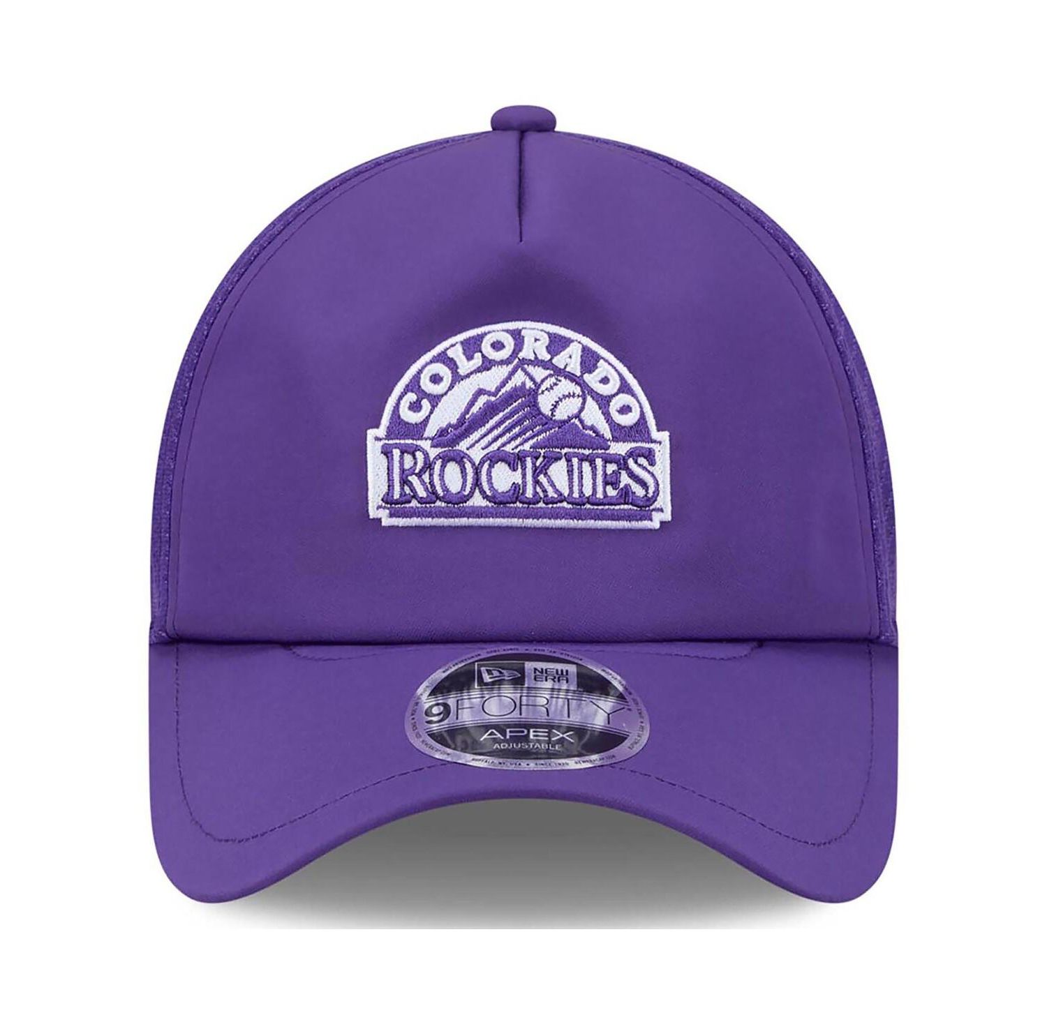Men's Purple Colorado Rockies 2026 Batting Practice Alternate Apex 9FORTY Adjustable Hat