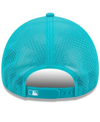 Men's Teal Florida Marlins 2026 Batting Practice Alternate Apex 9FORTY Adjustable Hat