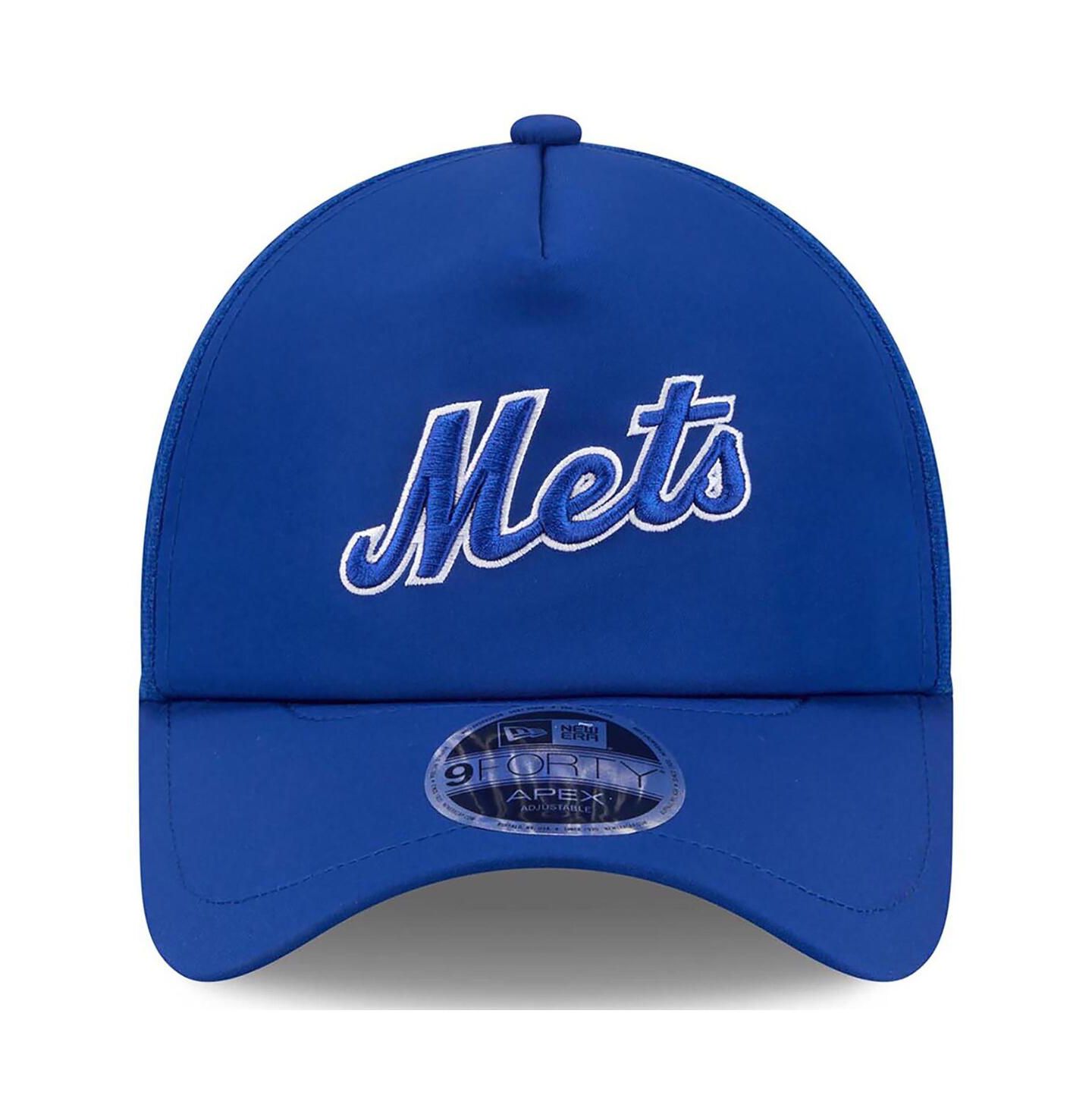 Мужская кепка New Era Royal New York Mets 2026 Batting Practice Alternate Apex 9FORTY Adjustable Hat — фото 4