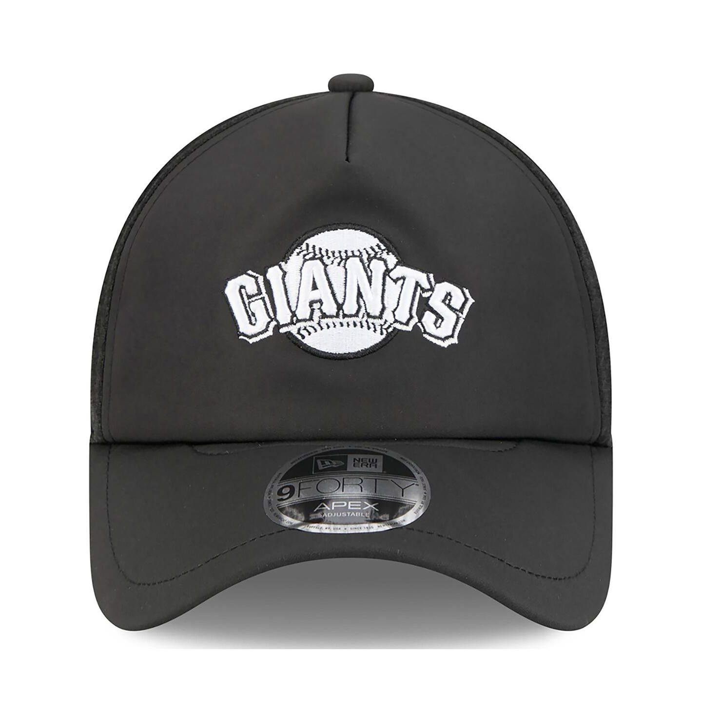 Мужская кепка New Era Black San Francisco Giants 2026 Batting Practice Alternate Apex 9FORTY Adjustable Hat — фото 4