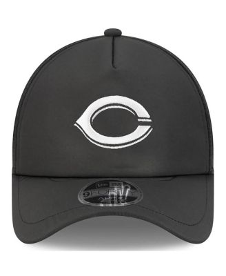 Men's Black Cincinnati Reds 2026 Batting Practice Apex 9FORTY Adjustable Trucker Hat