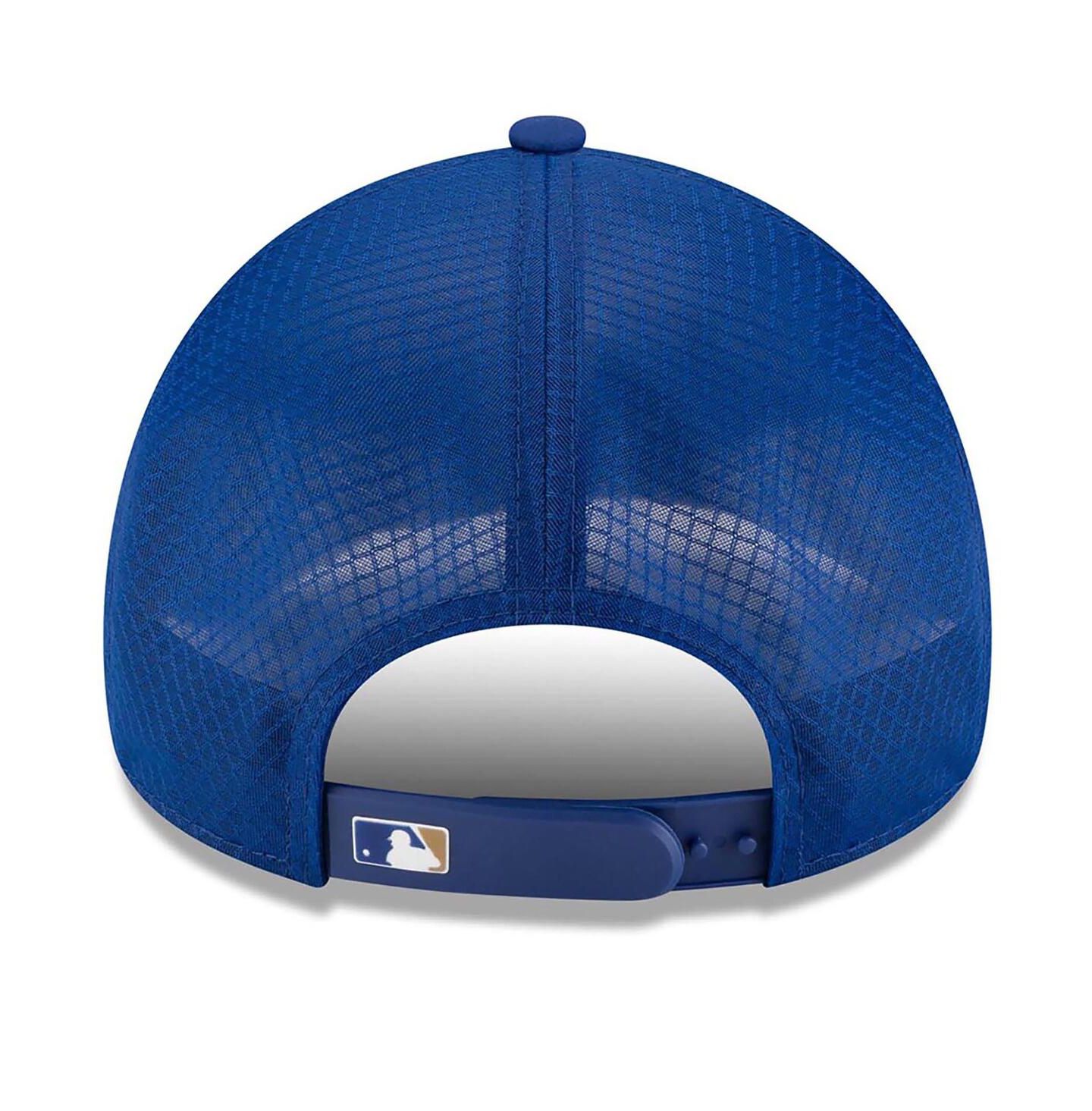 Мужская кепка New Era Royal Kansas City Royals 2026 Batting Practice Apex 9FORTY Adjustable Trucker Hat — фото 2