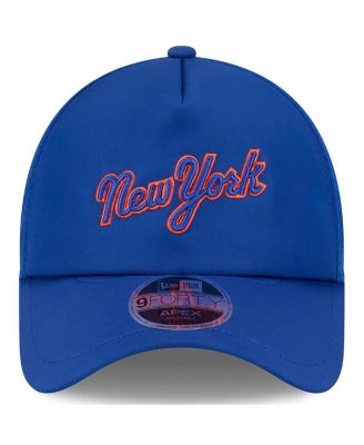 Men's Royal New York Mets 2026 Batting Practice Apex 9FORTY Adjustable Trucker Hat
