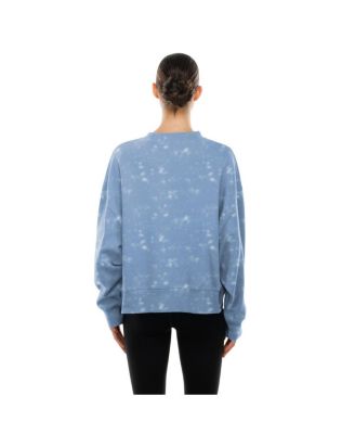 Women's Light Blue Philadelphia Phillies Throwback Oversized Boxy Sweatshirt