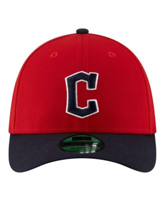 Men's Red Cleveland Guardians Player Replica 39THIRTY M-Crown Flex Hat