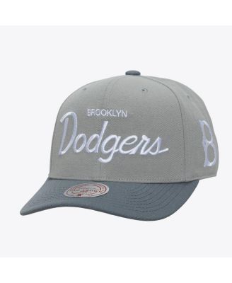 Men's Gray Brooklyn Dodgers Cooperstown Thunderstorm Head Coach Pro-Crown Adjustable Hat