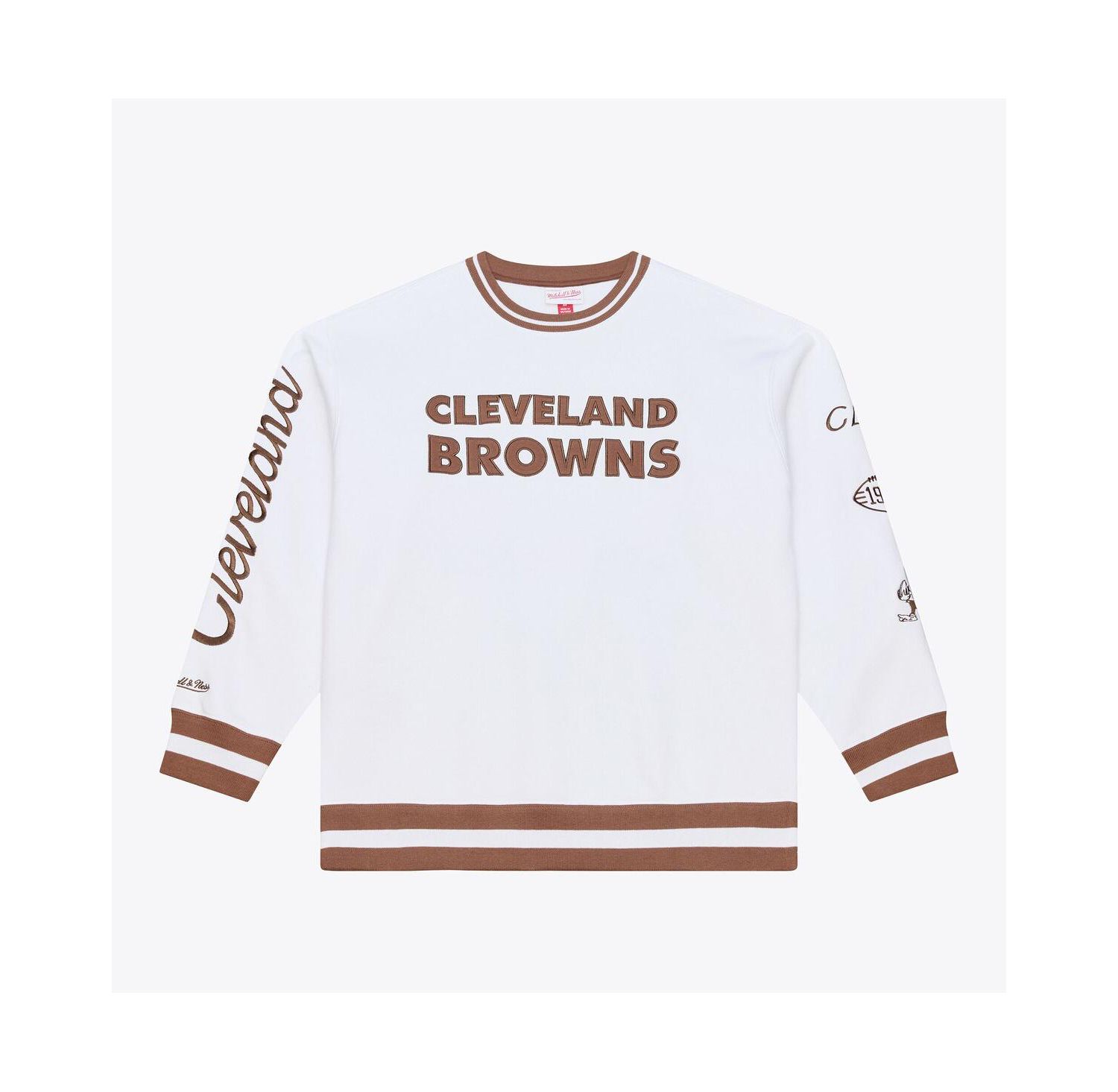 Men's White Cleveland Browns Arctic Fleece Sweatshirt
