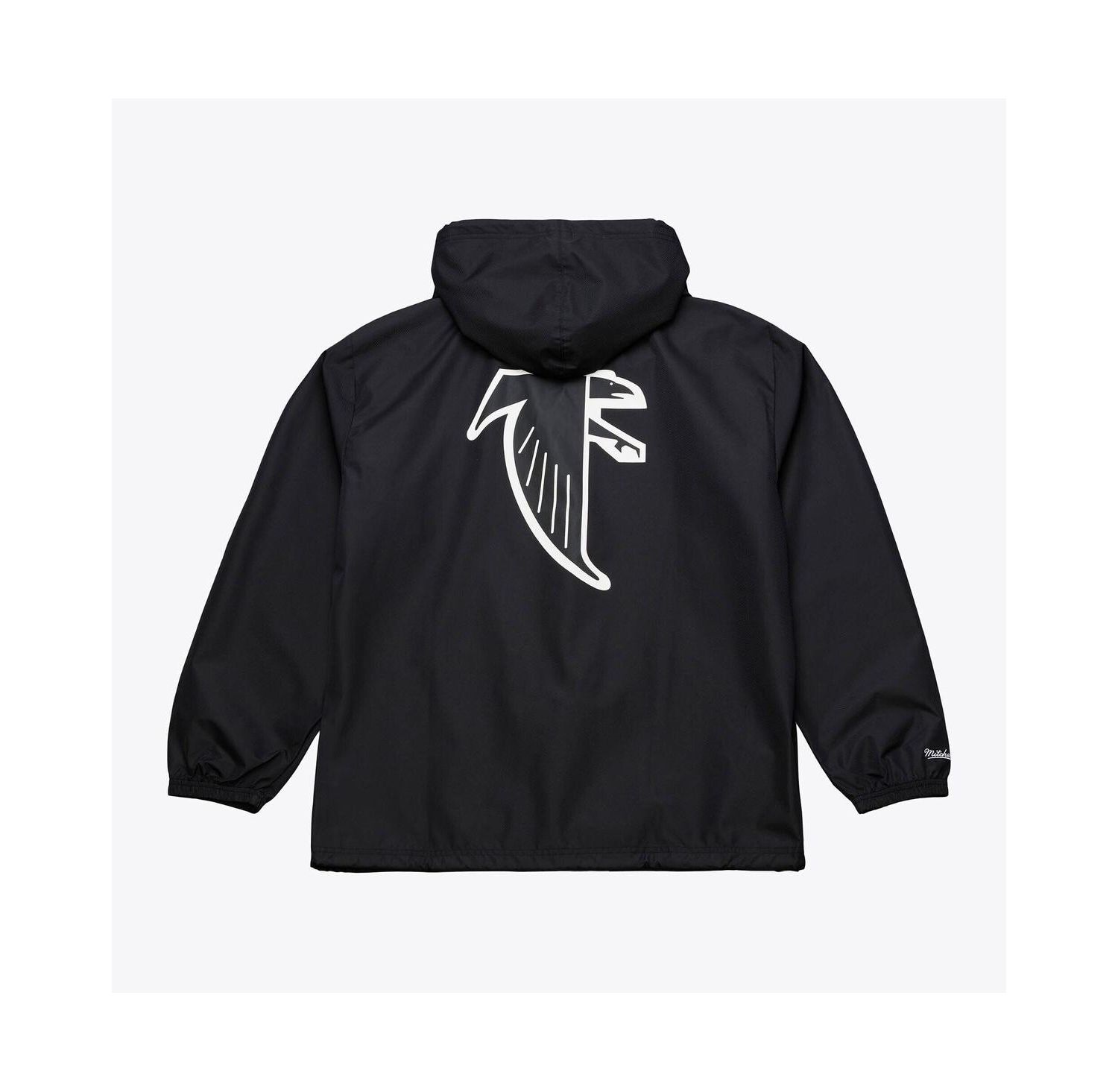 Men's Black Atlanta Falcons Coaches Full-Snap Hooded Windbreaker Jacket
