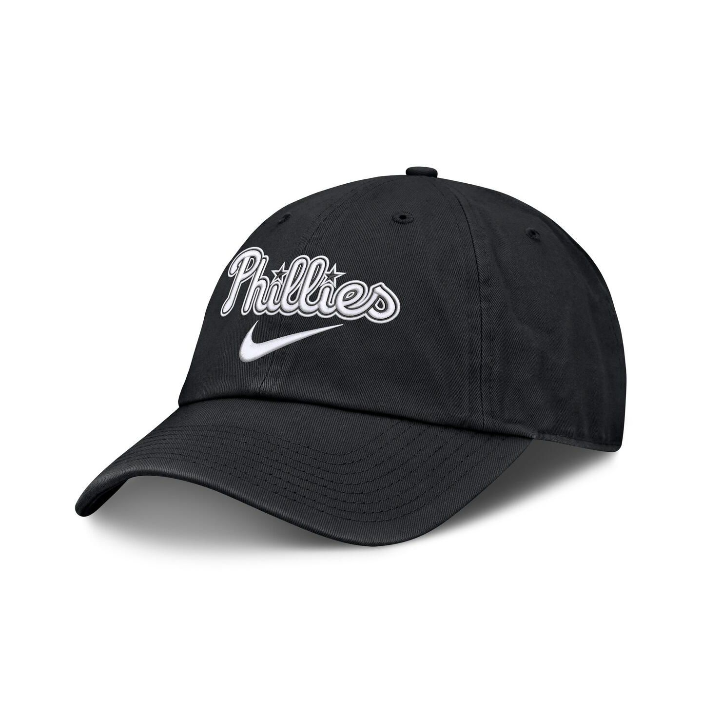 Мужская кепка Nike Black Philadelphia Phillies Primetime Club Adjustable Hat — фото 1