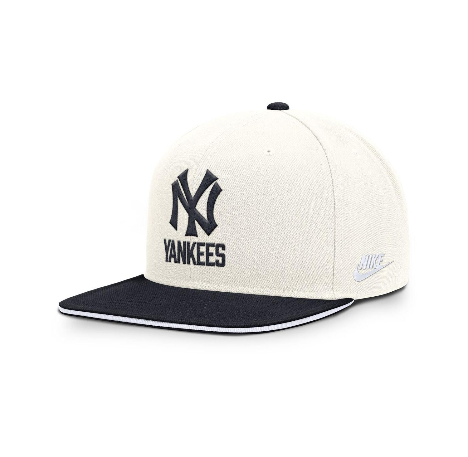 Men's Cream/Navy New York Yankees Cooperstown Pro Dri-FIT Snapback Hat