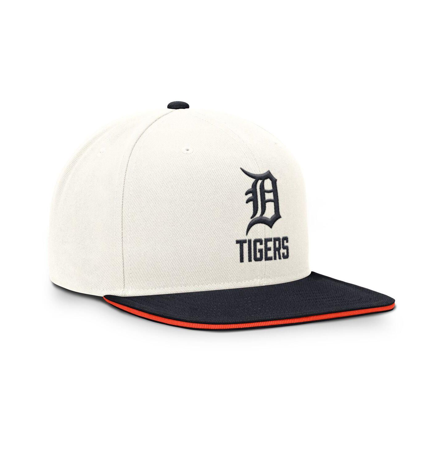 Мужская кепка Nike Cream/Navy Detroit Tigers Cooperstown Pro Dri-FIT Snapback Hat — фото 3