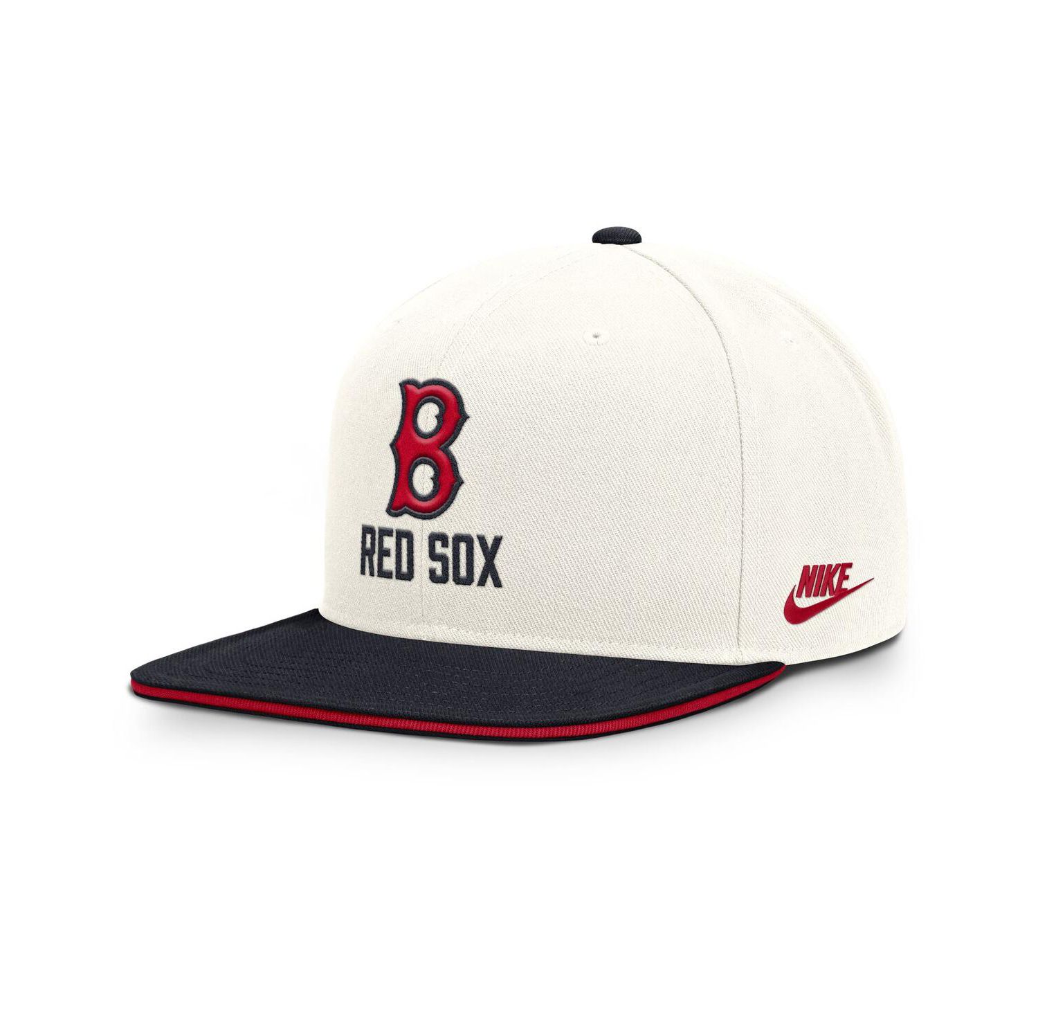 Men's Cream/Navy Boston Red Sox Cooperstown Pro Dri-FIT Snapback Hat