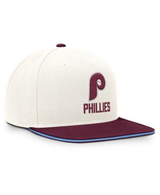 Men's Cream/Burgundy Philadelphia Phillies Cooperstown Pro Dri-FIT Snapback Hat