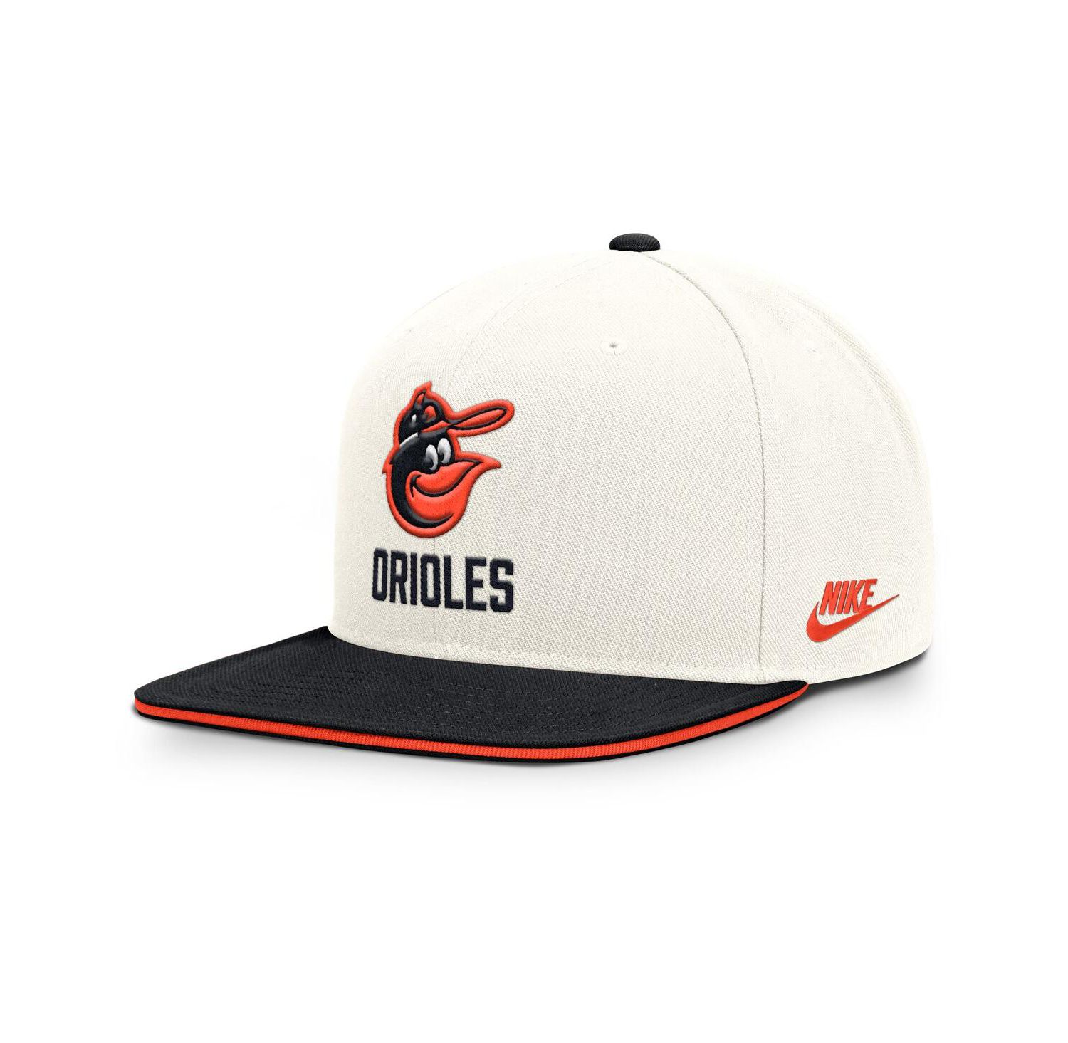 Men's Cream/Black Baltimore Orioles Cooperstown Pro Dri-FIT Snapback Hat