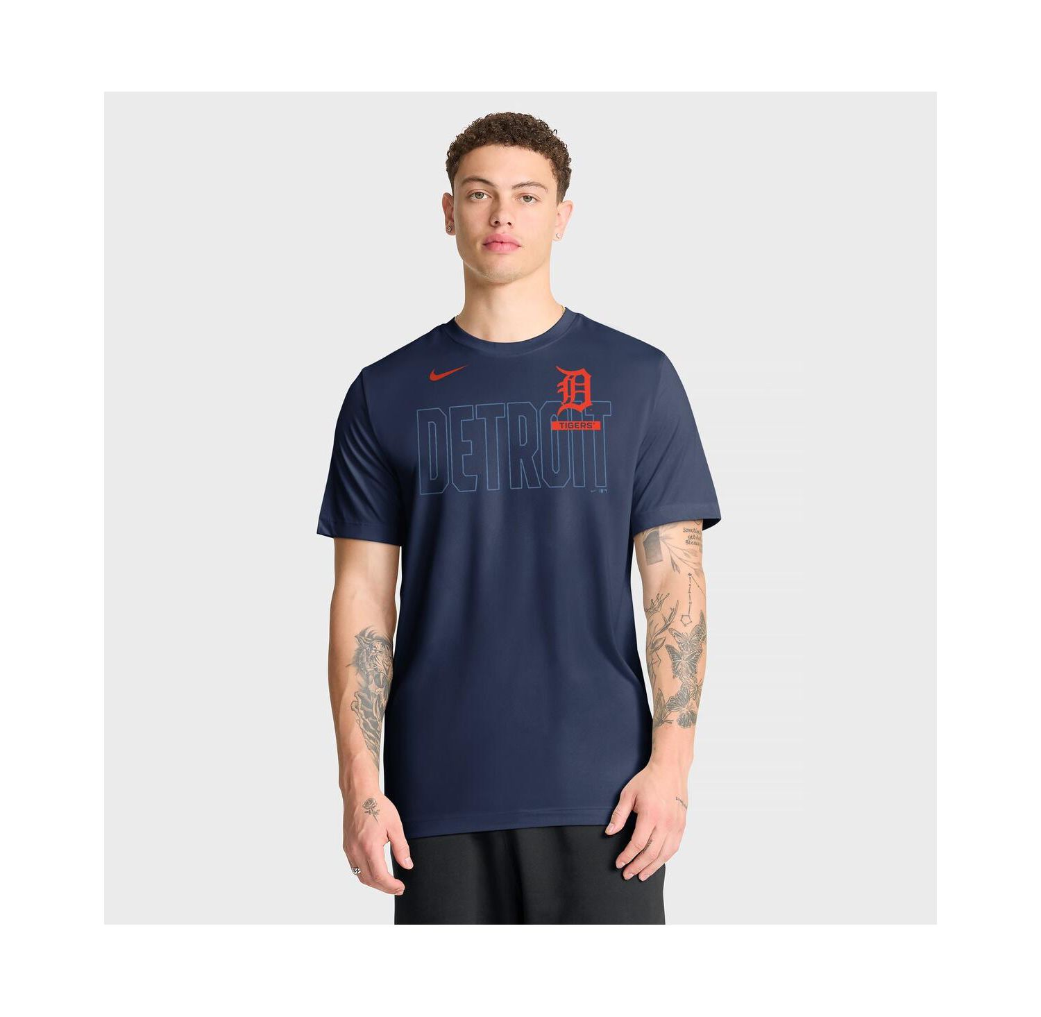Men's Navy Detroit Tigers Knockout Team Legend Dri-FIT T-Shirt