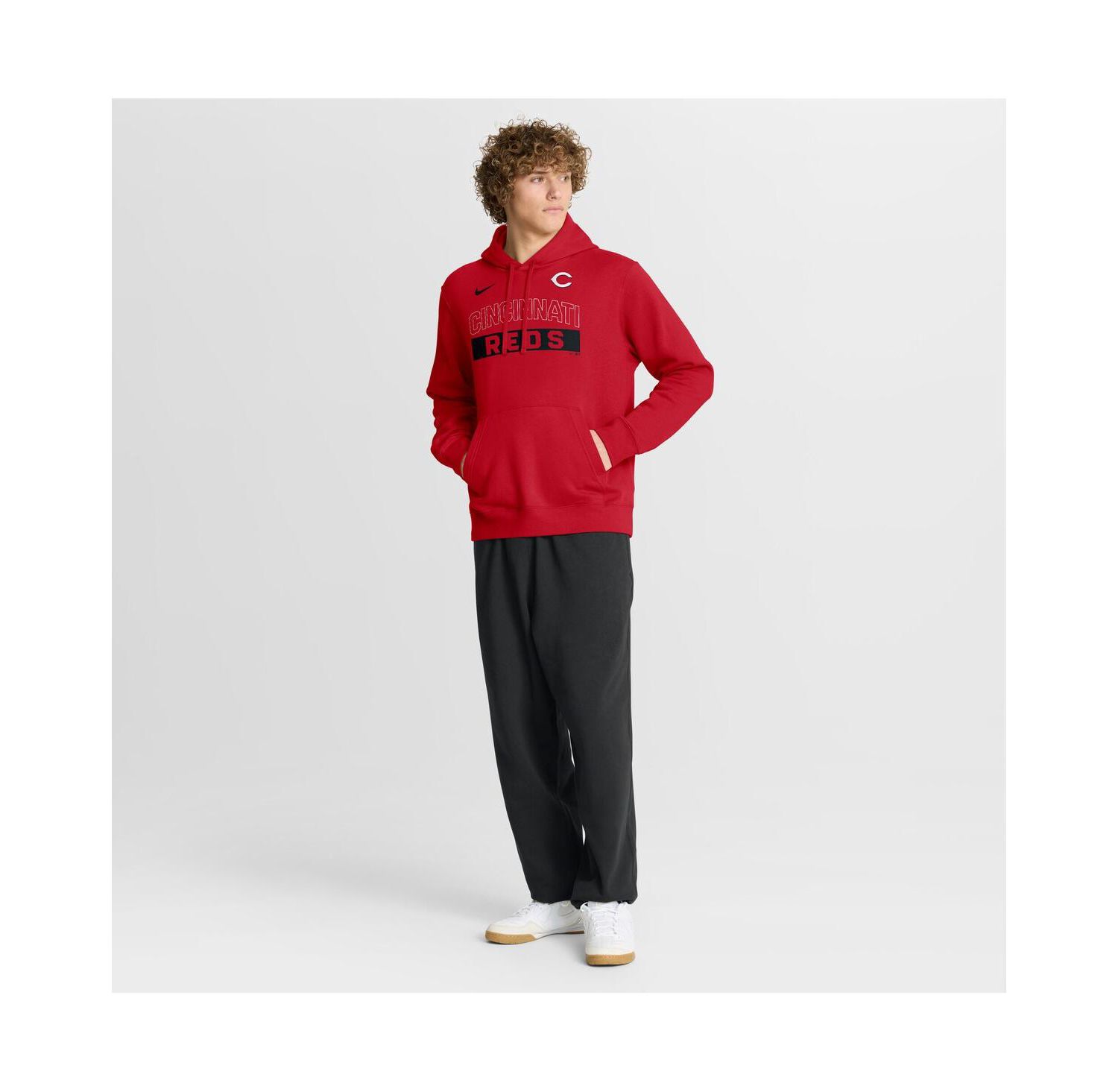 Men's Red Cincinnati Reds Primetime Club Hoodie