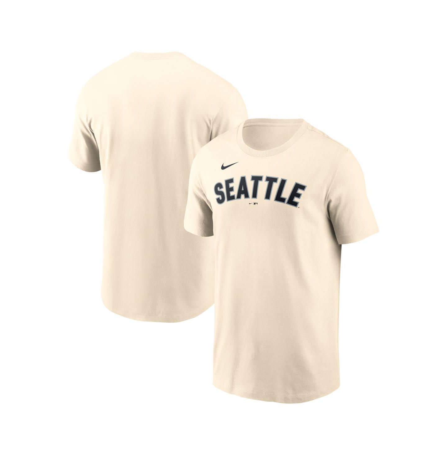 Мужская футболка Nike Cream Seattle Mariners Alternate Wordmark — фото 1