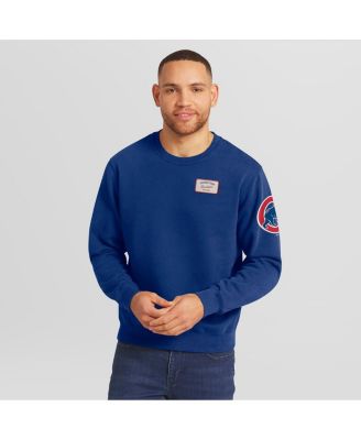 Darius Rucker Collection by Men's Royal Chicago Cubs Washed Crew Neck Pullover Sweatshirt
