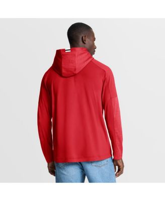 Men's Red New Jersey Devils Penalty Shot Long Sleeve Hoodie T-Shirt