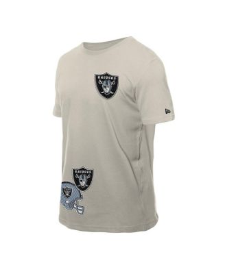 Men's Light Beige Las Vegas Raiders Multi Patch T-Shirt
