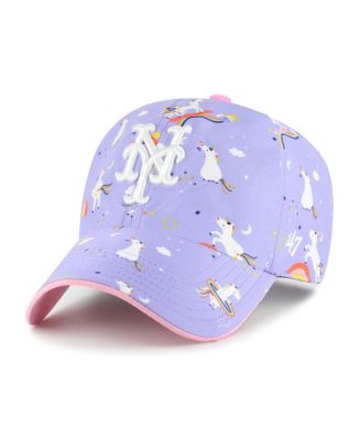 Big Girls Lavender New York Mets Unicorn Clean Up Adjustable Hat