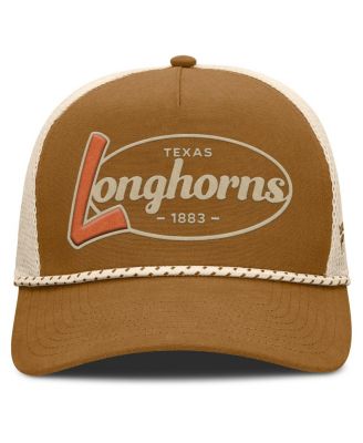 Men's Brown Texas Longhorns Trucker Adjustable Hat