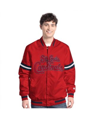 Men's Red St. Louis Cardinals Scout Full-Snap Varsity Jacket