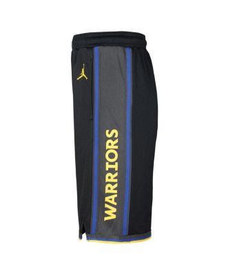 Big Boys and Girls Black Golden State Warriors Authentic Statement Edition Swingman Shorts